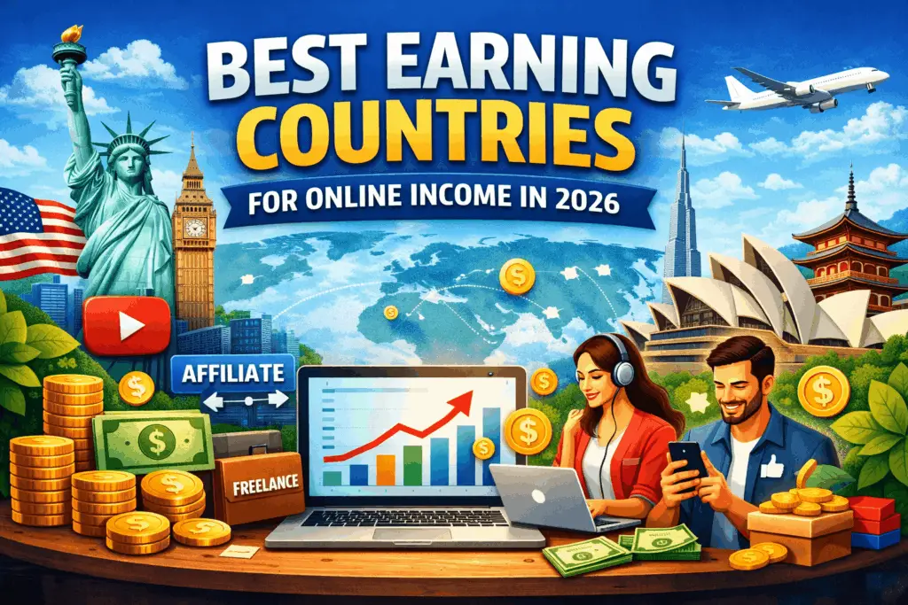 Best Earning Countries for Online Income in 2026 (Complete Guide for Beginners)